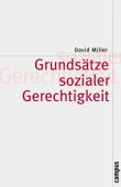 Grundsätze sozialer Gerechtigkeit - Reihe: Theorie und Gesellschaft, Band 58 - David Miller - Campus