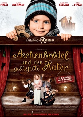 Aschenbrödel und der Gestiefelte Kater – deutsches Filmplakat – Film-Poster Kino-Plakat deutsch