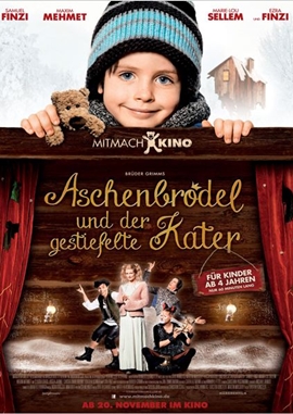 Aschenbrödel und der Gestiefelte Kater – deutsches Filmplakat – Film-Poster Kino-Plakat deutsch
