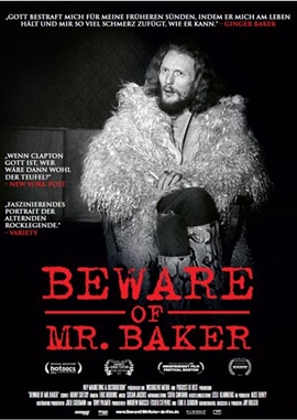 Beware of Mr. Baker &ndash; deutsches Filmplakat &ndash; Film-Poster Kino-Plakat deutsch