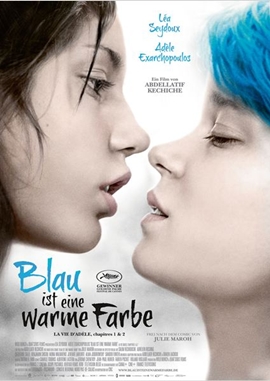 Blau ist eine warme Farbe – deutsches Filmplakat – Film-Poster Kino-Plakat deutsch
