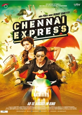 Chennai Express – deutsches Filmplakat – Film-Poster Kino-Plakat deutsch