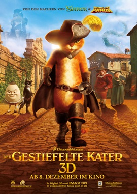 Der gestiefelte Kater – deutsches Filmplakat – Film-Poster Kino-Plakat deutsch