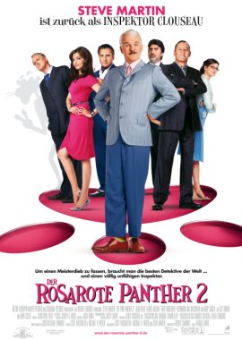 Der Rosarote Panther 2 – Steve Martin, Jean Reno, Aishwarya Rai, Alfred Molina, Emily Mortimer, Andy Garcia – Harald Zwart – John Cleese, Emma Bunton – Filme, Kino, DVDs Kinofilm Filmkomödie – Charts & Bestenlisten