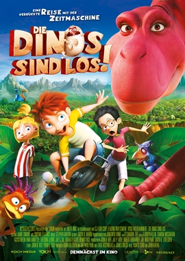 Die Dinos sind los – deutsches Filmplakat – Film-Poster Kino-Plakat deutsch