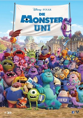 Die Monster AG 2 – Die Monster Uni – deutsches Filmplakat – Film-Poster Kino-Plakat deutsch