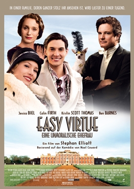 Easy Virtue – Eine unmoralische Ehefrau – deutsches Filmplakat – Film-Poster Kino-Plakat deutsch