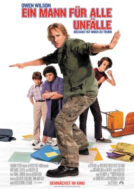 Ein Mann f&uuml;r alle Unf&auml;lle &ndash; Owen Wilson, Leslie Mann, Alex Frost, Josh Peck, Danny R. McBride, David Dorfman &ndash; Steven Brill &ndash; Judd Apatow, Seth Rogen &ndash; Filme, Kino, DVDs Kinofilm Filmkom&ouml;die &ndash; Charts & Bestenlisten