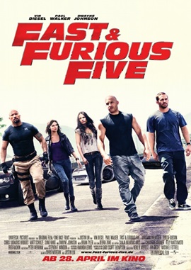 Fast & Furious Five – deutsches Filmplakat – Film-Poster Kino-Plakat deutsch