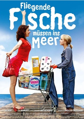 Fliegende Fische müssen ins Meer – deutsches Filmplakat – Film-Poster Kino-Plakat deutsch