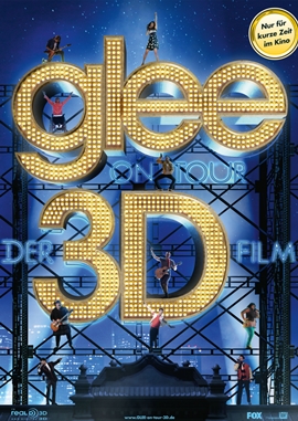 Glee on Tour – Der 3D-Film – deutsches Filmplakat – Film-Poster Kino-Plakat deutsch