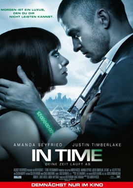 In Time – Deine Zeit läuft ab – deutsches Filmplakat – Film-Poster Kino-Plakat deutsch