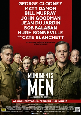 Monuments Men – Ungewöhnliche Helden – deutsches Filmplakat – Film-Poster Kino-Plakat deutsch
