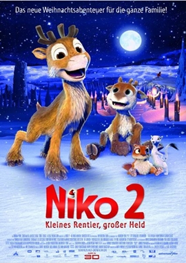 Niko 2 &ndash; Kleines Rentier, gro&szlig;er Held &ndash; deutsches Filmplakat &ndash; Film-Poster Kino-Plakat deutsch