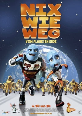 Nix wie Weg vom Planeten Erde – deutsches Filmplakat – Film-Poster Kino-Plakat deutsch