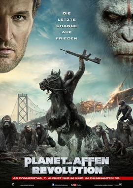 Planet der Affen – Revolution – deutsches Filmplakat – Film-Poster Kino-Plakat deutsch