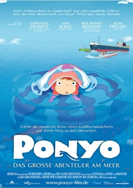 Ponyo – Das große Abenteuer am Meer – deutsches Filmplakat – Film-Poster Kino-Plakat deutsch