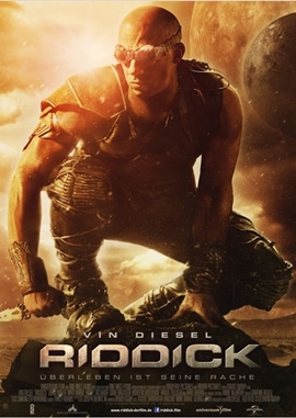 Riddick – Überleben ist seine Rache – deutsches Filmplakat – Film-Poster Kino-Plakat deutsch