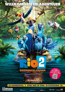 Rio 2 – Dschungelfieber – deutsches Filmplakat – Film-Poster Kino-Plakat deutsch