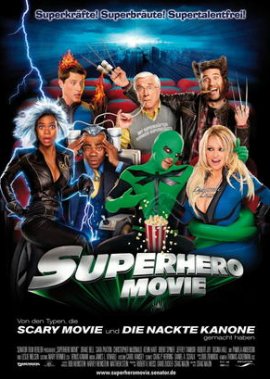 Superhero Movie – Drake Bell, Sara Paxton, Leslie Nielsen, Christopher McDonald, Brent Spiner, Pamela Anderson – Craig Mazin – David Zucker, Kevin Hart, Marion Ross – Filme, Kino, DVDs Kinofilm Filmkomödie – Charts & Bestenlisten