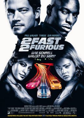 The Fast and the Furious 2 &ndash; 2 Fast 2 Furious &ndash; deutsches Filmplakat &ndash; Film-Poster Kino-Plakat deutsch