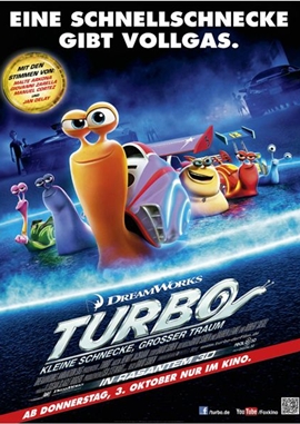 Turbo – Kleine Schnecke, großer Traum – deutsches Filmplakat – Film-Poster Kino-Plakat deutsch