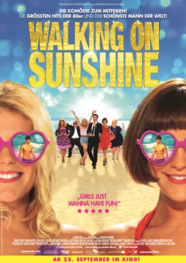 Walking on Sunshine – deutsches Filmplakat – Film-Poster Kino-Plakat deutsch