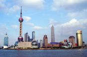 China Shanghai Fernsehturm - Urlaub Reisen Tourismus